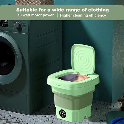 Foldable Mini Washing Machine with Dryer